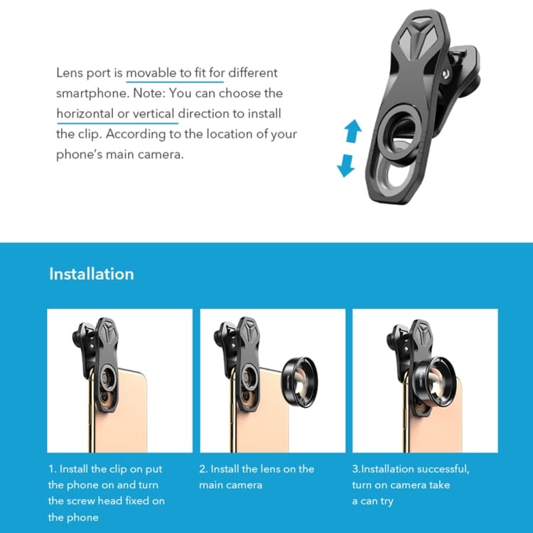 APEXEL APL-HB100MM HD Insect Jewelry 100 Micro Lens - External Phone Lens 3 Apexel Apl-Hb100Mm Hd Insect Jewelry 100 Micro Lens - External Phone Lens - Image 3