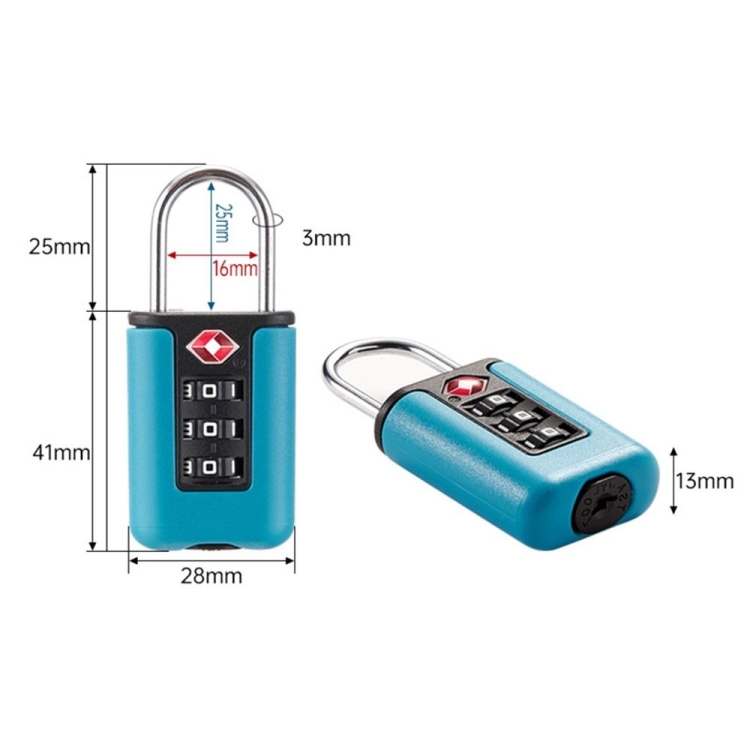 Travel with Confidence: Mini Contrast Color TSA Customs Code Lock for Luggage - Secure & Stylish 4 Travel With Confidence: Mini Contrast Color Tsa Customs Code Lock For Luggage - Secure &Amp; Stylish - Image 4