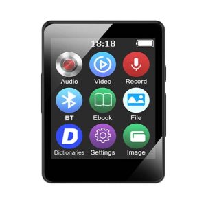 Bluetooth 5.0 MP3 Player 128GB: Music, Ebook, Recorder, MP4 Walkman - Memory Not Included
