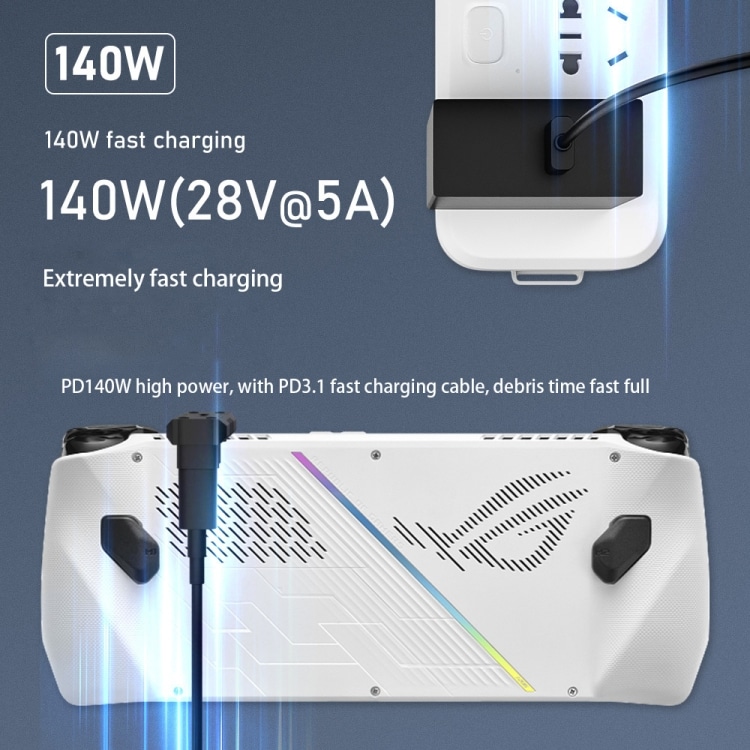 ASUS ROG Ally 20Gbps USB-C 8K 60Hz Data Adapter - Fast Charge Converter 4 Asus Rog Ally 20Gbps Usb-C 8K 60Hz Data Adapter - Fast Charge Converter - Image 4