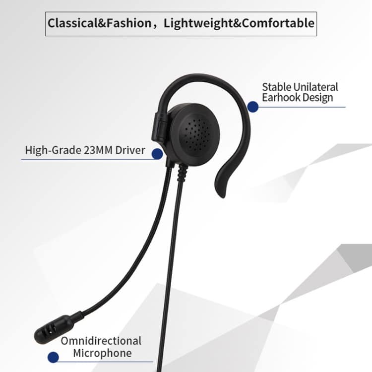 SOYTO SY227 Ear Hook Headset - Hands-Free Corded Computer Headset 6 Soyto Sy227 Ear Hook Headset - Hands-Free Corded Computer Headset - Image 6