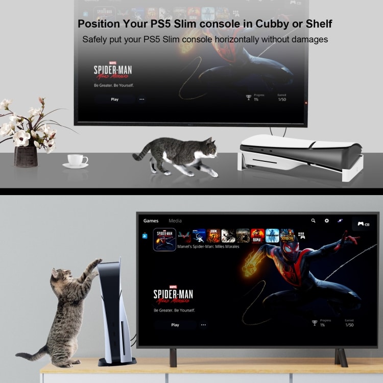 PS5 Slim JYS-P5189 Console Stand - Universal Storage & Horizontal Placement 4 Ps5 Slim Jys-P5189 Console Stand - Universal Storage &Amp; Horizontal Placement - Image 4