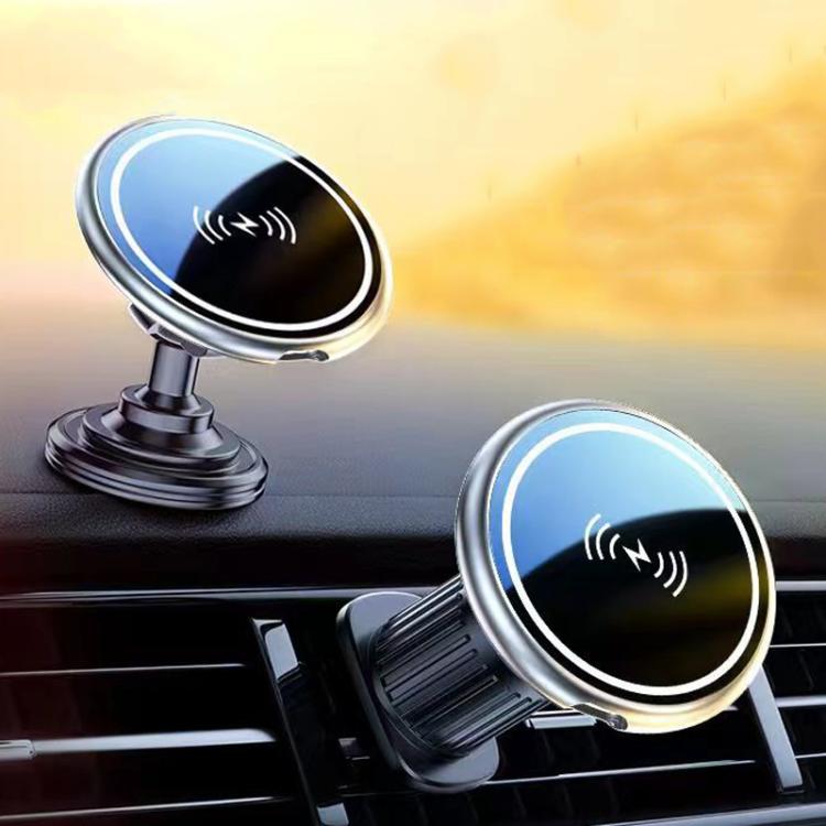 15W Car Magnetic Wireless Charging Phone Holder Alloy Base. 3 15W Car Magnetic Wireless Charging Phone Holder Alloy Base. - Image 3