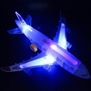 Electric Flash Music Plane Toy - DIY Kids Aircraft Gift - Model Airplane Toys
