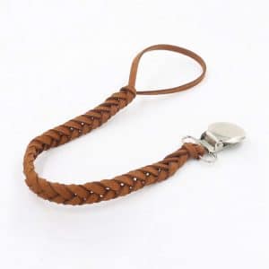 3 PCS Leather Woven Baby Pacifier Chain - Anti-off Design