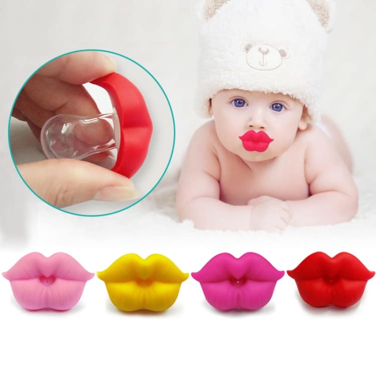 3 Pack Funny Red Lips Newborn Pacifiers - Silicone Teether Soothers for Babies 6 3 Pack Funny Red Lips Newborn Pacifiers - Silicone Teether Soothers For Babies - Image 6