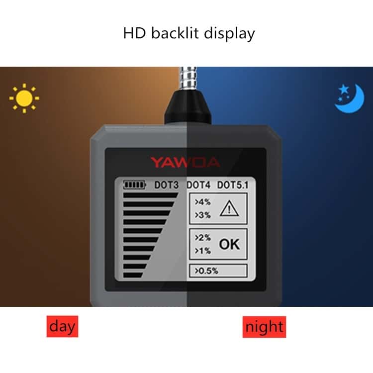 YAWOA BF200 Intelligent Brake Fluid Detector - Detects Moisture in Brake Fluid 5 Yawoa Bf200 Intelligent Brake Fluid Detector - Detects Moisture In Brake Fluid - Image 5