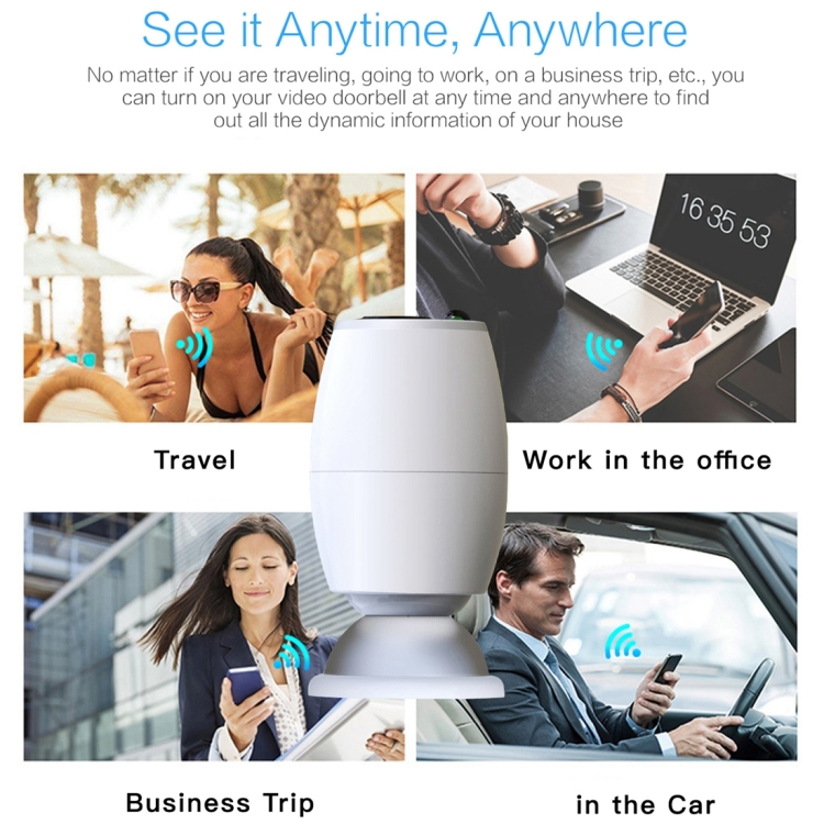 1080P WiFi Door Viewer: Night Vision, IP54 Waterproof, TF Card Slot 13 1080P Wifi Door Viewer: Night Vision, Ip54 Waterproof, Tf Card Slot - Image 13