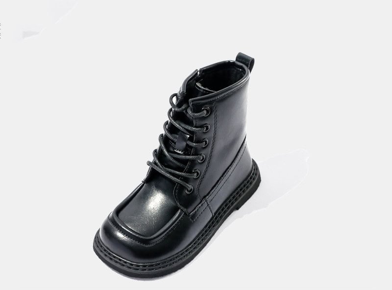 Martin Girls Fleece Ankle Boots: Stylish & Cozy for Your Little Princess 5 Black Leather Combat Boot For Men And Women, Durable And Stylish Footwear For Work Or Casual Wear. Perfect For Fashion-Forward Individuals Seeking Comfort And Toughness.
