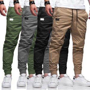 Comfortable jogger pants in various colors, perfect for casual wear and athletic activities, showcasing style and versatility.
