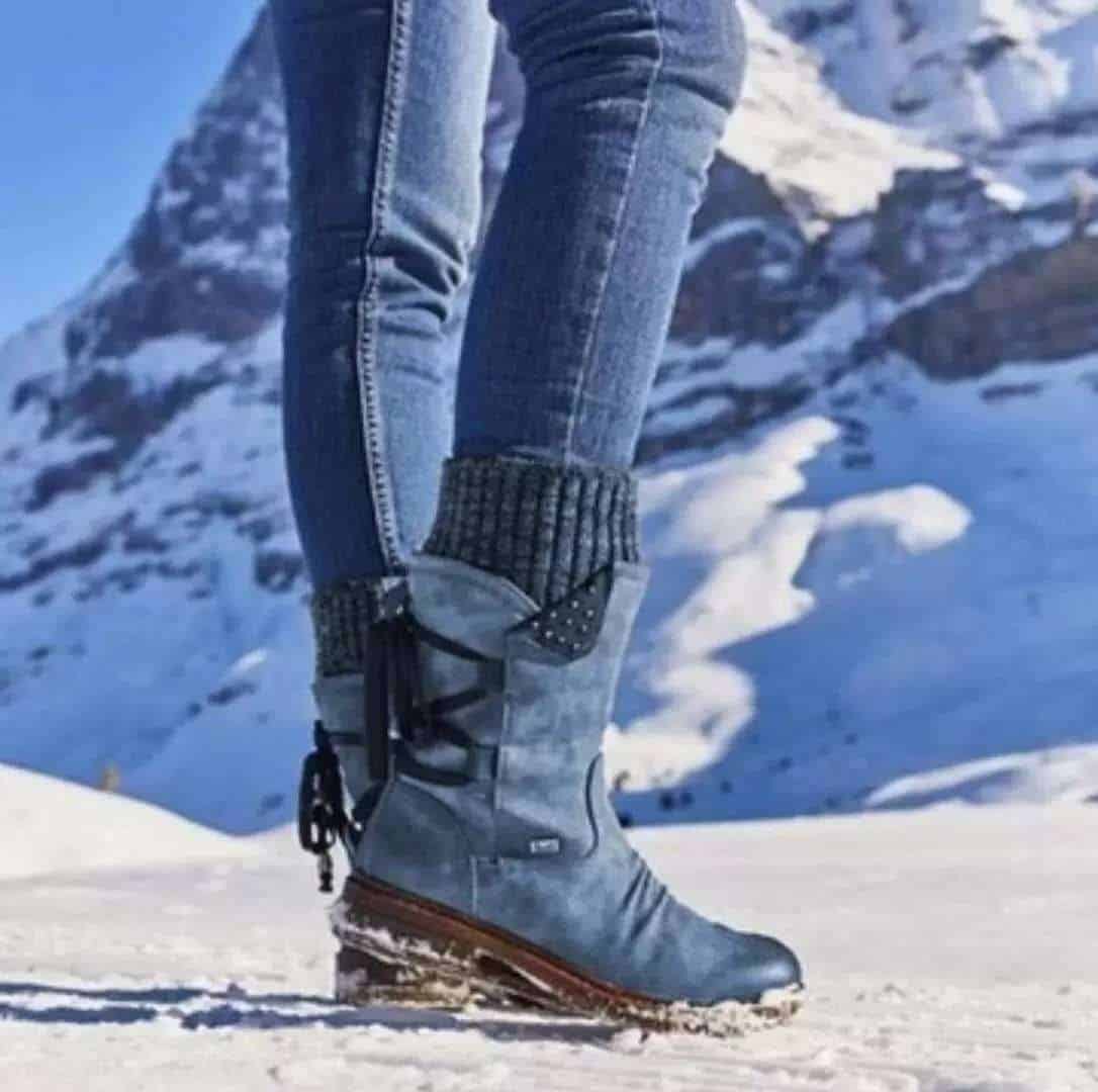 Cozy Chic: New Autumn/Winter Short Boots for Stylish Warmth! 4 Waterproof Snow Boots For Winter Hiking And Outdoor Activities In Snowy Mountainous Terrain.