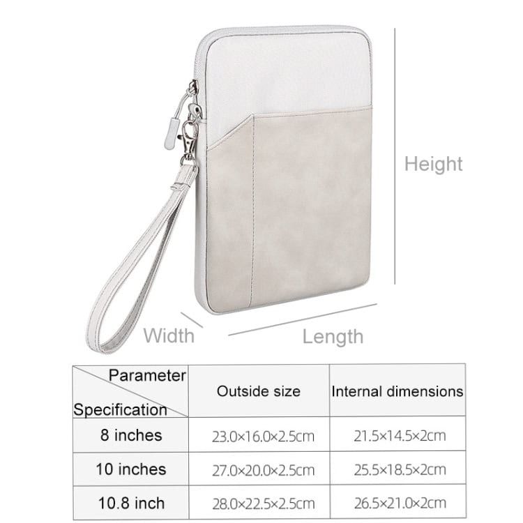 ND00S Felt Sleeve Protective Case: Inner Carry Bag for Ultimate Protection 3 Black And White Leather Clutch With Wrist Strap, Compact-Sized Handbag For Women, Stylish And Versatile Accessory For Daily Use Or Special Occasions.