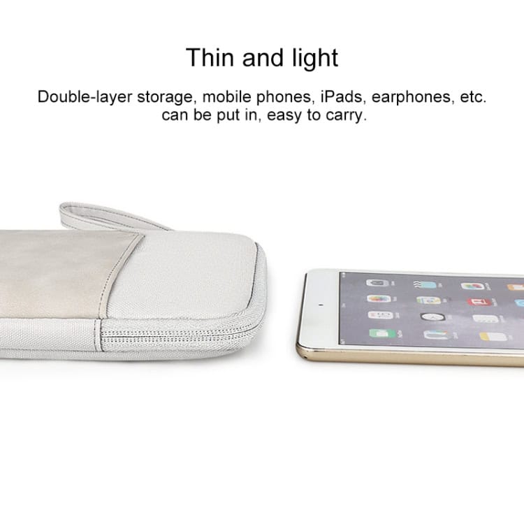 ND00S Felt Sleeve Protective Case: Inner Carry Bag for Ultimate Protection 6 Mobile Phone Storage Bag, Lightweight Slim Pouch For Ipads And Earbuds, Perfect For Travel And Daily Use.