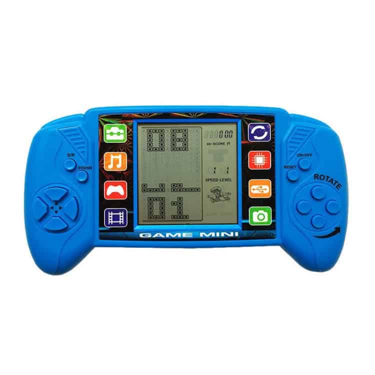 Ultimate Kids' Handheld Game Console - Large Screen Electronic Toy 1 Blue Handheld Mini Game Console Featuring A Screen And Various Control Buttons.