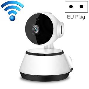Wireless security camera with EU plug, smart home surveillance robot, high-definition IP camera for remote monitoring, Syndmart innovative security device, AI-powered security camera for home and office security.