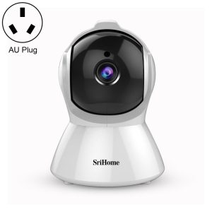 Wireless security camera with AI motion detection and night vision for home surveillance.