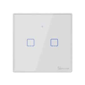 Smart Touch Wall Switch 86mm: Alexa & Google Home Compatible, Tempered Glass