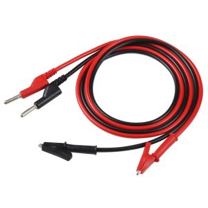 1m Heavy-Duty Test Lead Cable with Alligator Clips - Secure Connections!