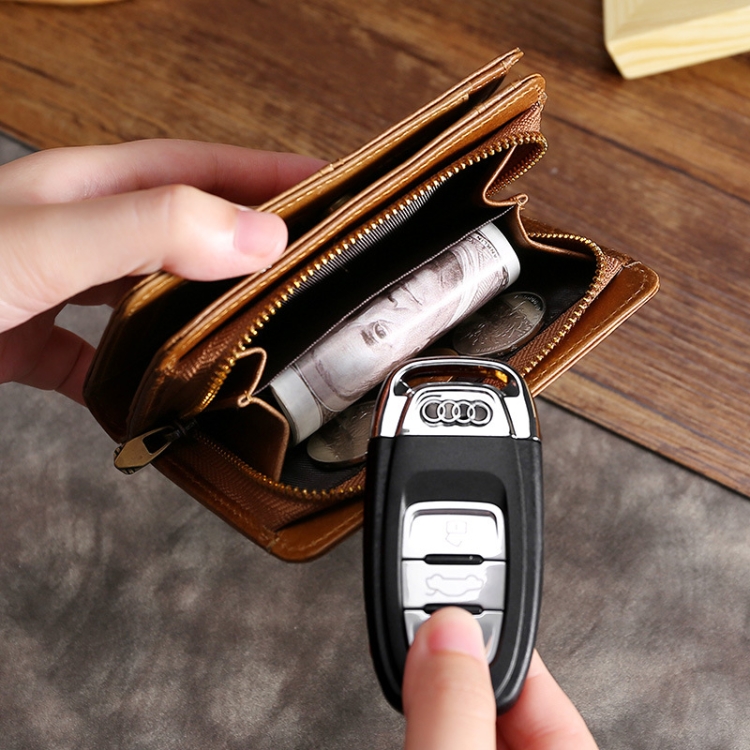 Oilskin Leather RFID Wallet: TP-195 Multi-functional Change Purse, Secure & Stylish 5 Oilskin Leather Rfid Wallet: Tp-195 Multi-Functional Change Purse, Secure &Amp; Stylish - Image 5