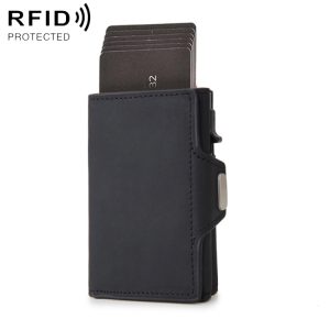 RFID Carbon Fiber Zipper Card Holder - Multifunctional & Stylish