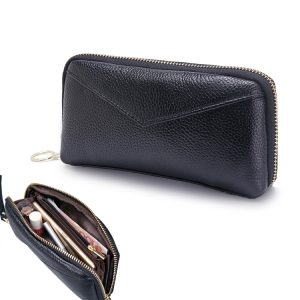 2-Fold Square Genuine Leather Handbag: Classic Style for Everyday Chic
