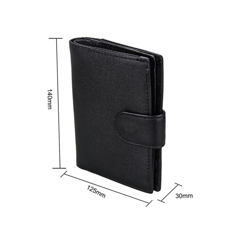 RFID Genuine Leather Wallet & Passport Holder for Men, Antimagnet Cowhide Cards 2 Rfid Genuine Leather Wallet &Amp; Passport Holder For Men, Antimagnet Cowhide Cards - Image 2
