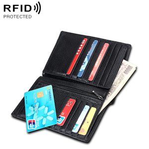Antimagnetic RFID Men's Multi-functional Passport Wallet - Secure Your Essentials