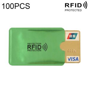 Secure RFID Blocking Aluminum Foil Credit Card Holder - 100pcs, 9x6.3cm
