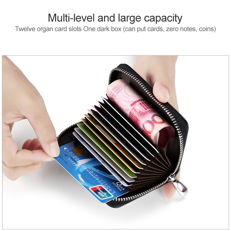 Secure Your Essentials with KB155 RFID Zipper Leather Cards Holder - Anti-magnetic, Spacious 5 Secure Your Essentials With Kb155 Rfid Zipper Leather Cards Holder - Anti-Magnetic, Spacious - Image 5