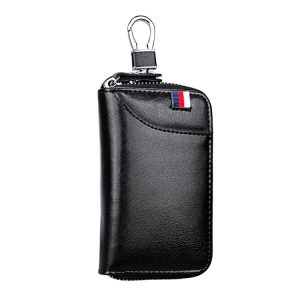 9102 Multi-function Leather Zipper Wallet & Keys Holder Bag - Compact & Versatile