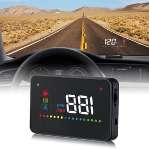 A200 OBD2 3.5" Head Up Display System: Car Speed, Engine RPM, Water Temp - Secure Drive