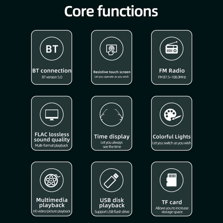 4.1" Touch Screen Car Radio MP5 Player, FM, Bluetooth, TF Card, Remote Control 9 4.1&Quot; Touch Screen Car Radio Mp5 Player, Fm, Bluetooth, Tf Card, Remote Control - Image 9