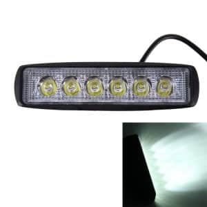 18W 1500LM 6500K Work Light Bulbs, 6-LED Car Boat Marine Emergency Lights