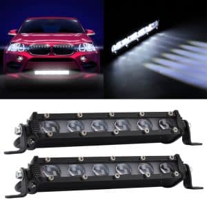 2 PCS 8" 18W 6000K IP67 Car Boat Marine LED Work Lights, DC 9-30V