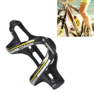 TOSEEK Carbon Fiber Road Bike Water Bottle Holder - Gloss Finish, Lightweight