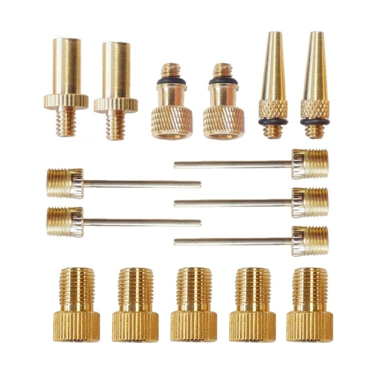 16-in-1 Inflator Adapter Set, French/US/UK Mouth Inflation Needles 1 16-In-1 Inflator Adapter Set, French/Us/Uk Mouth Inflation Needles