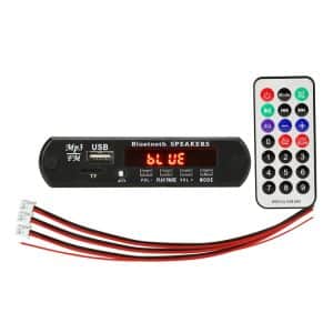 12V Car Audio MP3 Player Board Bluetooth USB FM Radio TF AUX Remote