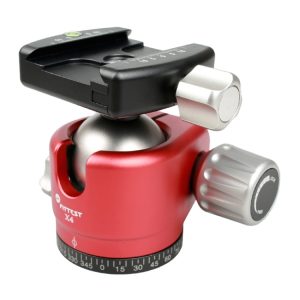 FITTEST X4 Red Ball Head for DSLR & Digital Cameras, Max 10kg Load Capacity