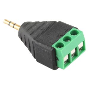 3 Pin Stereo Audio Connector | 2.5mm Male Plug Terminal Block - Quality Sound