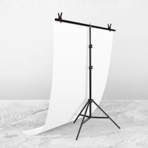 100x200cm T-Shape Photo Studio Background Support Stand Kit with Clips