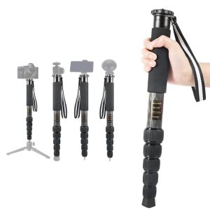 BEXIN P306C Carbon Fiber DSLR Camera Monopod - Portable Outdoor Travel Holder