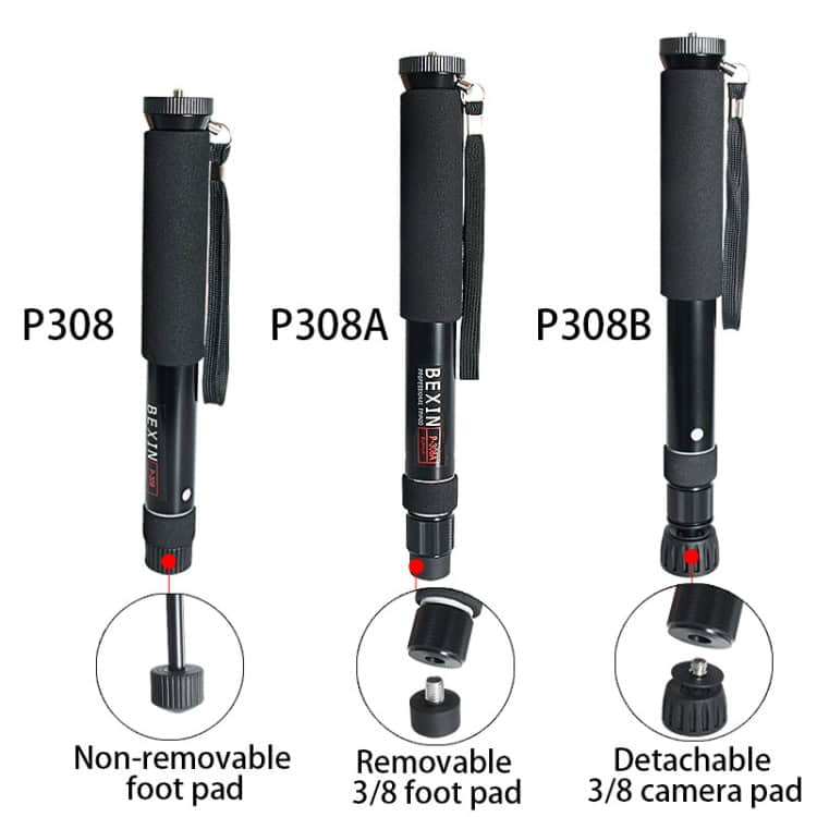BEXIN P308 Aluminum Monopod: Portable DSLR Camera Holder for Travel & Outdoor 7 Bexin P308 Aluminum Monopod: Portable Dslr Camera Holder For Travel &Amp; Outdoor - Image 7
