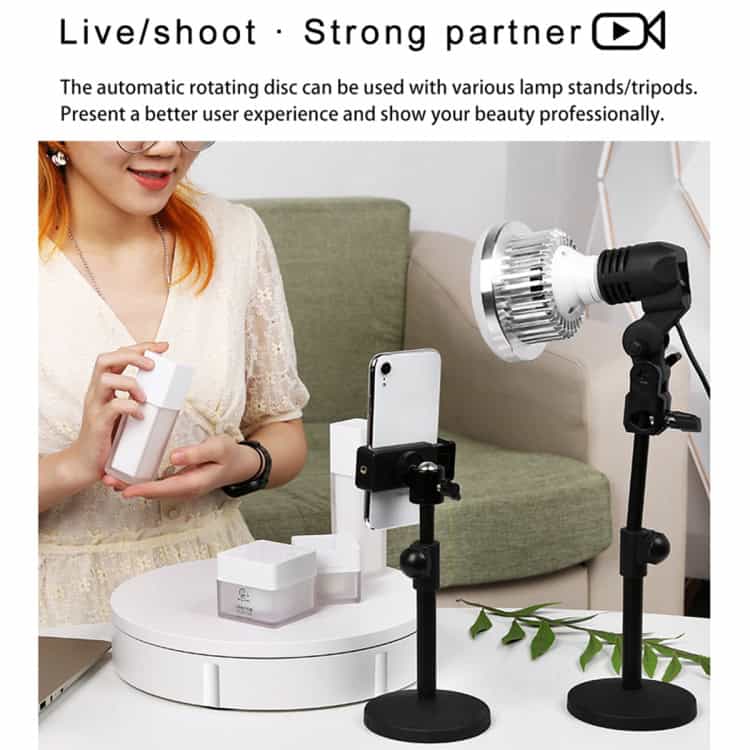 22cm Electric Rotating Display Stand - 50kg Load Capacity, US Plug. Display Like a Pro! 6 22Cm Electric Rotating Display Stand - 50Kg Load Capacity, Us Plug. Display Like A Pro! - Image 6