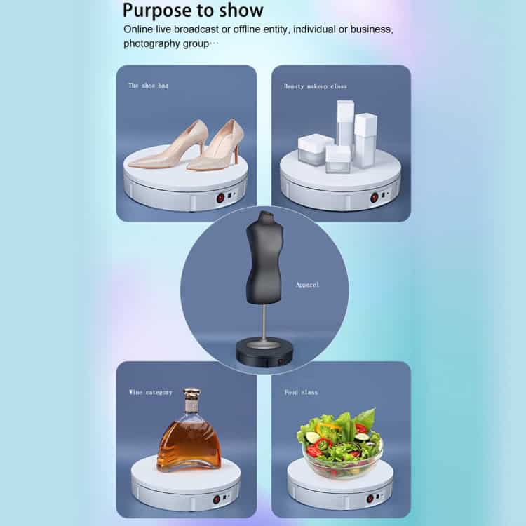 22cm Electric Rotating Display Stand - 50kg Load Capacity, US Plug. Display Like a Pro! 8 22Cm Electric Rotating Display Stand - 50Kg Load Capacity, Us Plug. Display Like A Pro! - Image 8