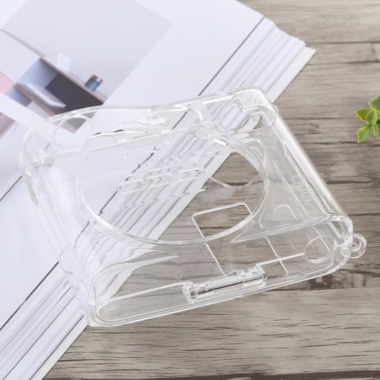 Crystal Clear Protective Case with Strap for FUJIFILM instax mini 90 3 Crystal Clear Protective Case With Strap For Fujifilm Instax Mini 90 - Image 3