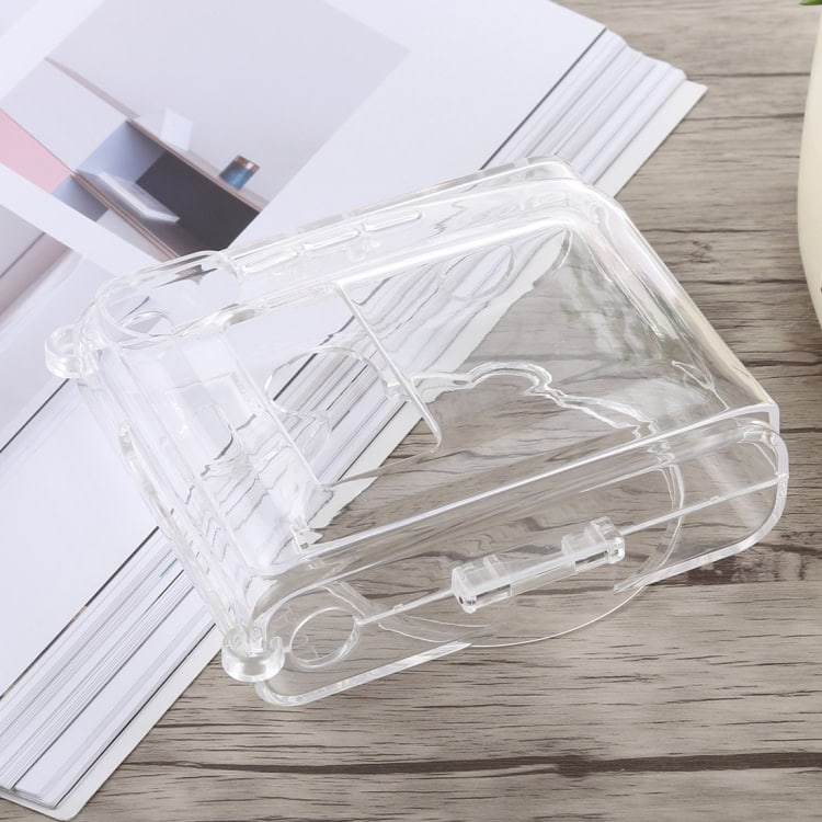 Crystal Clear Protective Case with Strap for FUJIFILM instax mini 90 4 Crystal Clear Protective Case With Strap For Fujifilm Instax Mini 90 - Image 4