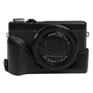 Canon G7 X Mark III Leather Camera Half Case Base, 1/4 inch Thread PU