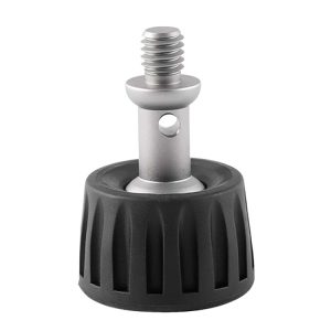 BEXIN Stainless Steel Tripod Foot Spikes w/ Plastic Pad - GSF37-S, 3/8 inch