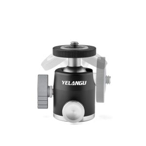 YELANGU LW-A01 Metal Tripod Ball Head Adapter - Smooth Panoramic Rotation