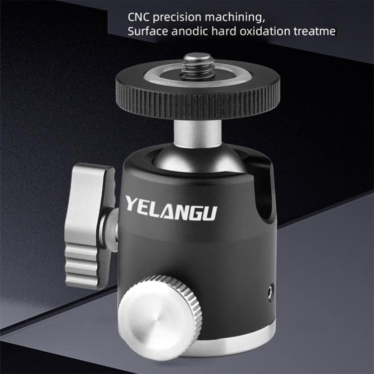 YELANGU LW-A01 Metal Tripod Ball Head Adapter - Smooth Panoramic Rotation 4 Yelangu Lw-A01 Metal Tripod Ball Head Adapter - Smooth Panoramic Rotation - Image 4